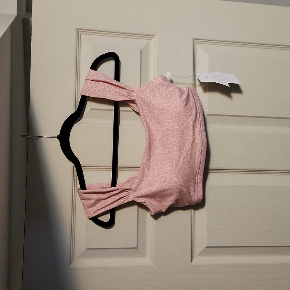 Pink aloe sport bra